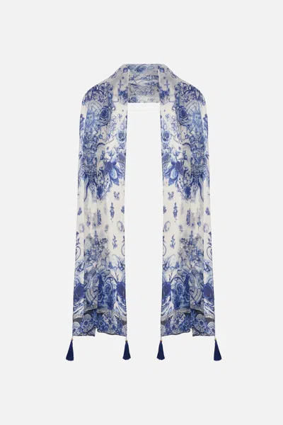 CAMILLA LONG SCARF IMMORTAL INK
