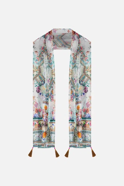 CAMILLA LONG SCARF PLUMES AND PARTERRES