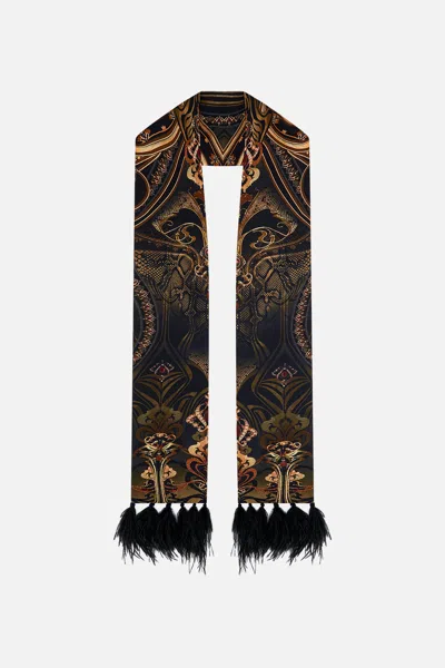 CAMILLA LONG SKINNY SCARF NOUVEAU NOIR