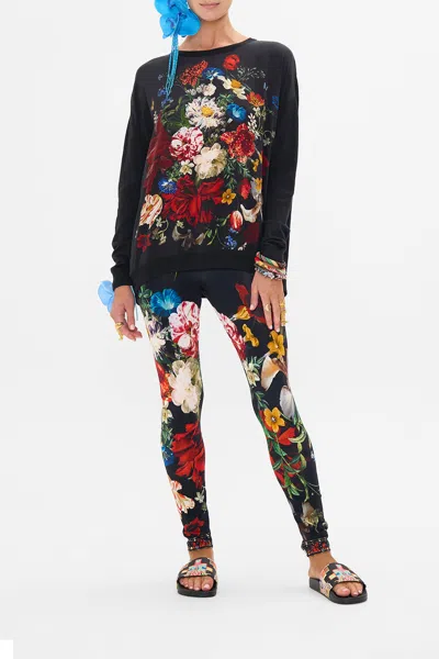 CAMILLA LONG SLEEVE JUMPER WITH PRINT FRONT A STILL LIFE