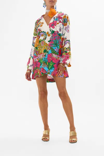 CAMILLA LONG SLEEVE TUNIC DRESS COSMIC PRAIRIE