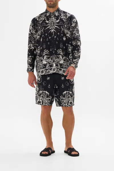 CAMILLA MENS HALF PLACKET TUNIC SHIRT TALES OF TATTOO