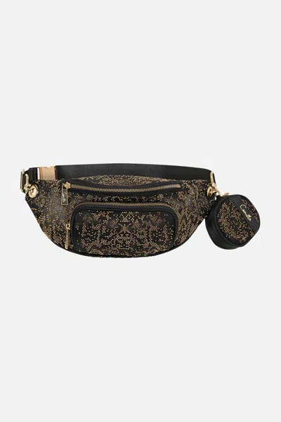 CAMILLA MESH BUMBAG SOLID BLACK