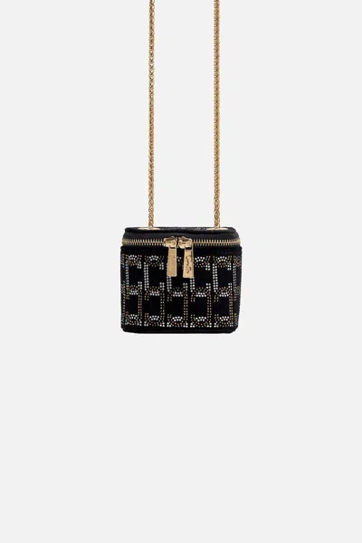 CAMILLA MINI BOX BAG SOLID BLACK