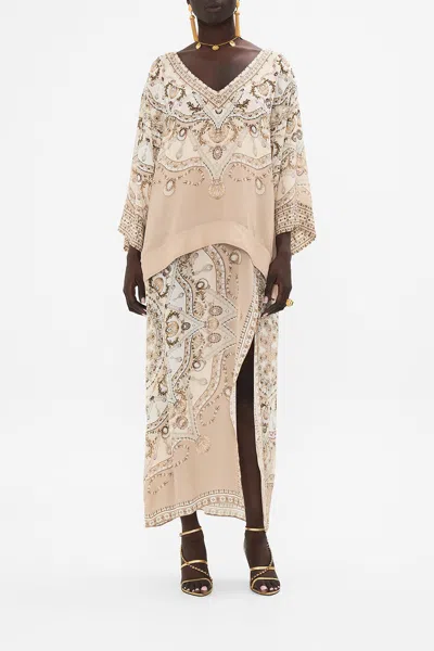 CAMILLA OVERLAY KAFTAN WITH SPLIT FRONT GROTTO GODDESS