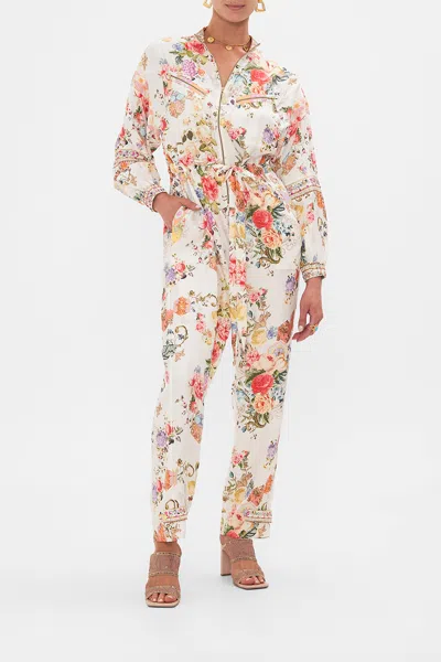 CAMILLA PANELLED DRAWSTRING ZIP JUMPSUIT SEW YESTERDAY