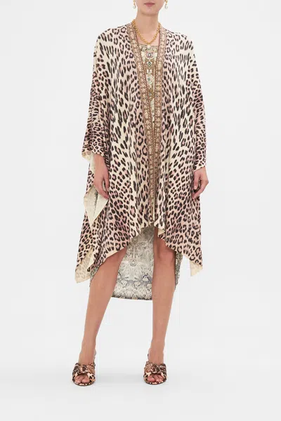 CAMILLA PRINTED KNIT THROW OVER LOOKING GLASS HOUSES