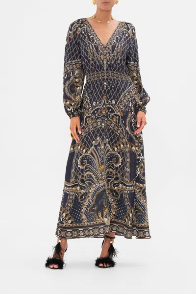 CAMILLA RAGLAN SHIRRED WAIST DRESS DANCE WITH THE DUKE