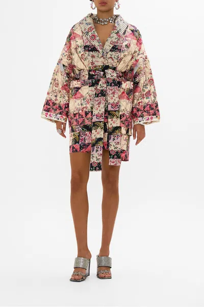 CAMILLA REVERSIBLE QUILTED COAT PATCHWORK POETRY