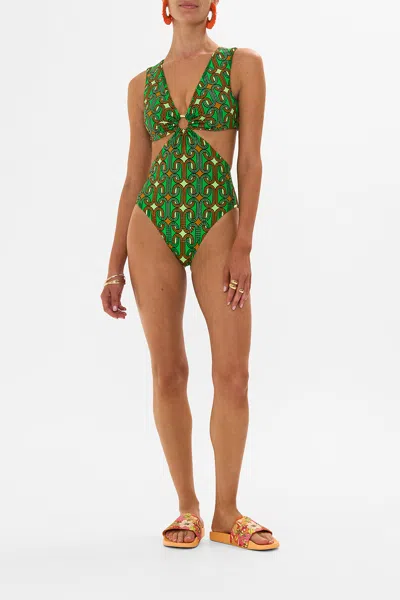 CAMILLA RING FRONT CUT OUT ONE-PIECE GOOD VIBES GENERATION