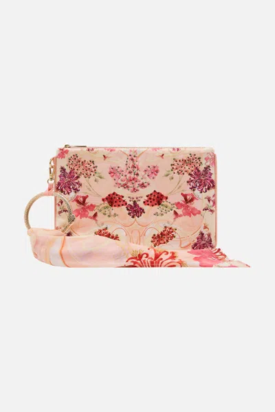 CAMILLA RING SCARF CLUTCH BLOSSOMS AND BRUSHSTROKES