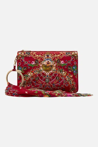 CAMILLA RING SCARF CLUTCH JUST ONE BITE SNOW WHITE