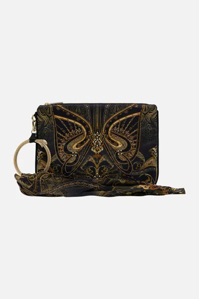 CAMILLA RING SCARF CLUTCH NOUVEAU NOIR