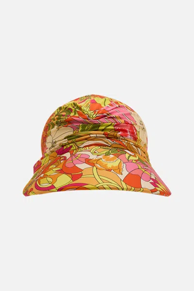 CAMILLA RUCHED BEACH HAT THE FLOWER CHILD SOCIETY