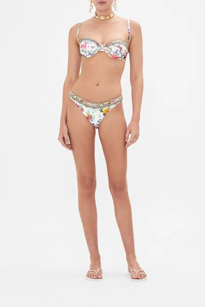 CAMILLA RUCHED UNDERWIRE BRA WITH REMOVABLE STRAPS PLUMES AND PARTERRES