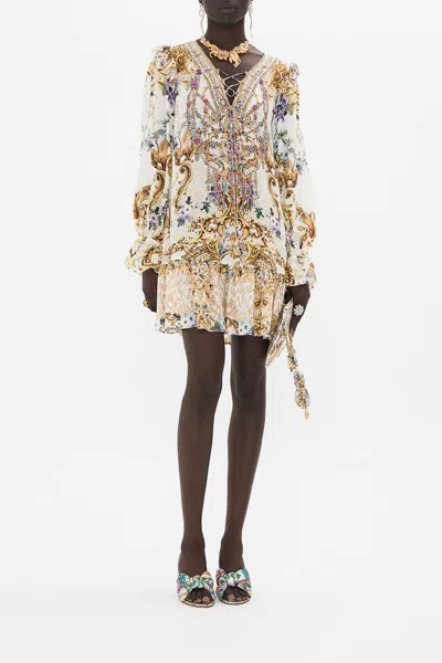 CAMILLA RUFFLE LACE UP DRESS PALAZZO PLAY DATE