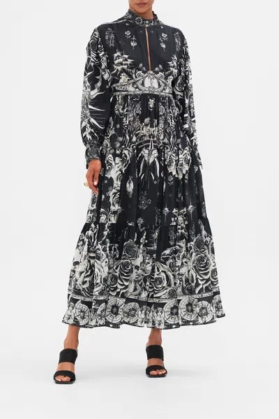 CAMILLA SHAPED WAISTBAND DRESS WITH TIERED SKIRT TALES OF TATTOO