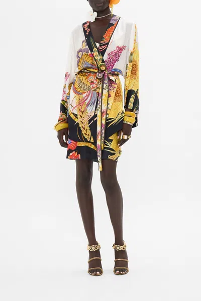 CAMILLA SHORT KIMONO WRAP SUNFLOWERS ON MY MIND