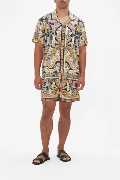 CAMILLA SHORT SLEEVE CAMP COLLARED SHIRT DAY TRIPPIN