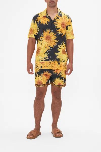 CAMILLA SHORT SLEEVE CAMP COLLARED SHIRT MAKE ME YOUR MASTERPIECE