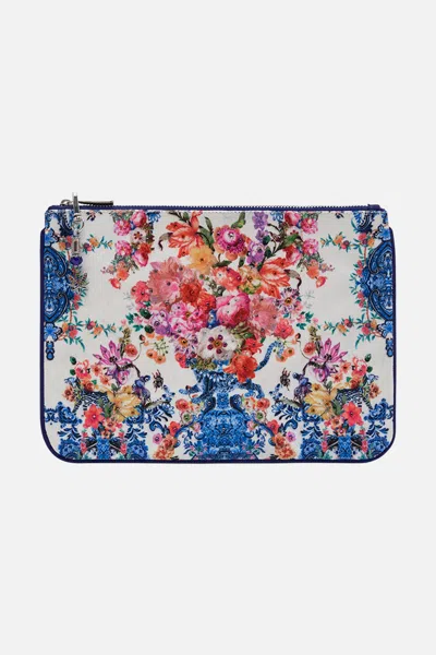 CAMILLA SMALL CANVAS CLUTCH DUTCH IS LIFE