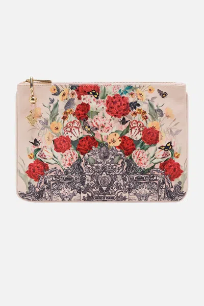 CAMILLA SMALL CANVAS CLUTCH ETCHED INTO ETERNITY