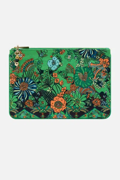 CAMILLA SMALL CANVAS CLUTCH GOOD VIBES GENERATION