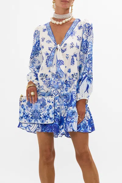 CAMILLA SMALL CANVAS CLUTCH IMMORTAL INK