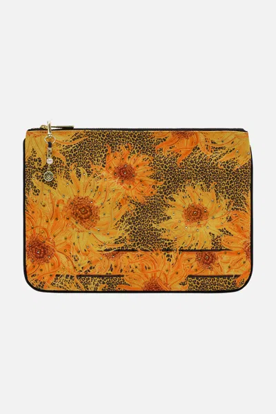 CAMILLA SMALL CANVAS CLUTCH MAKE ME YOUR MASTERPIECE