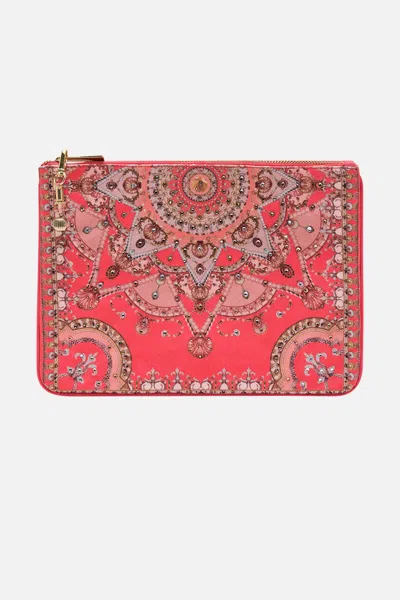 CAMILLA SMALL CANVAS CLUTCH SHELL GAMES
