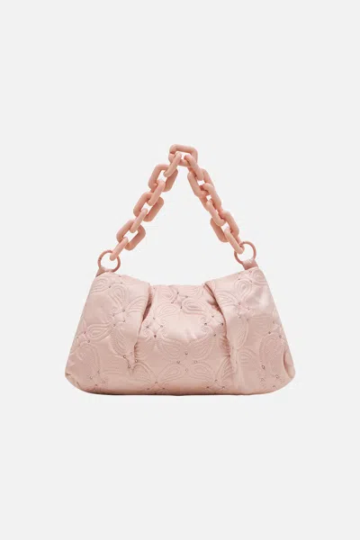 CAMILLA SMALL CLUTCH WITH CHAIN SOLID PINK