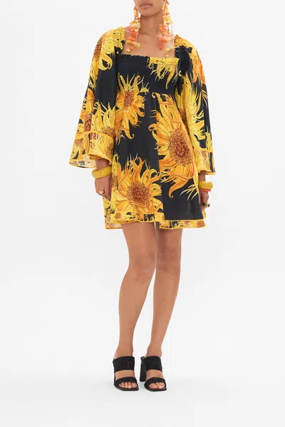 CAMILLA SMOCKED BODICE SHORT DRESS MAKE ME YOUR MASTERPIECE