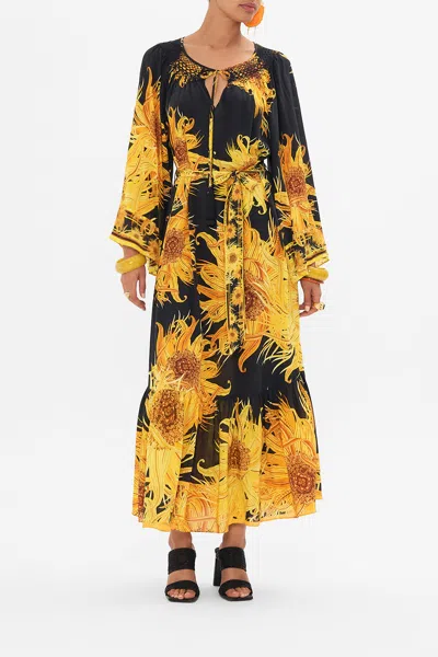 CAMILLA SMOCKED RAGLAN SLEEVE DRESS MAKE ME YOUR MASTERPIECE