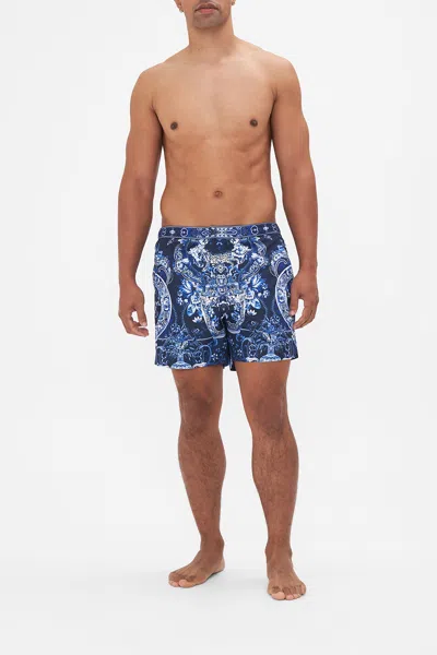 CAMILLA TAILORED SWIM SHORT DELFT DYNASTY