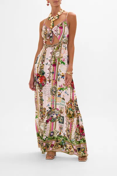 CAMILLA TIE FRONT CUT OUT MAXI DRESS MY SWEET SNOW WHITE