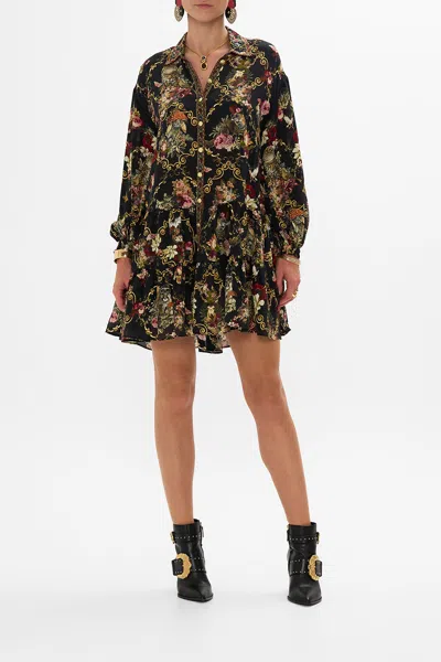 CAMILLA TIERED SHIRT DRESS TOLD IN THE TAPESTRY