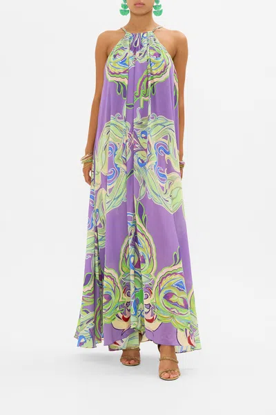 CAMILLA TRAPEZE MAXI DRESS AMSTERDAM JEWEL