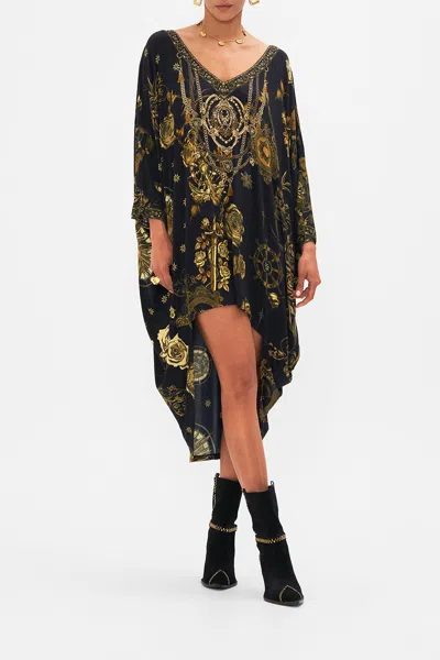 CAMILLA V-NECK SCOOP BACK HEM JERSEY DRESS SO SAYS THE ORACLE