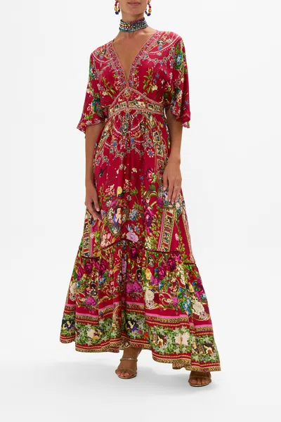 CAMILLA WAISTED DRESS WITH HEM RUFFLE JUST ONE BITE SNOW WHITE