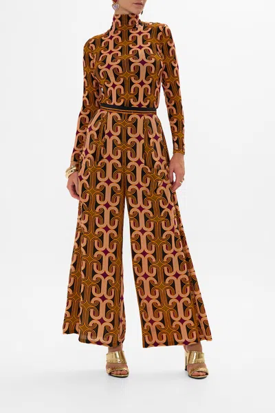 CAMILLA WIDE LEG TROUSER WITH FRONT POCKETS ONE NIGHT IN DE WALLEN