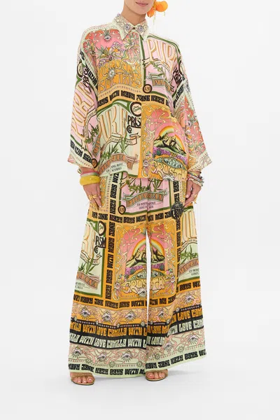 CAMILLA WIDE SLEEVE BLOUSE LETS CHASE RAINBOWS