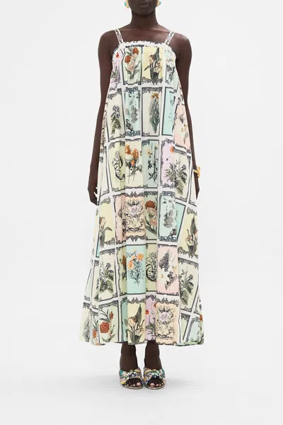 CAMILLA WIDE STRAP SUNDRESS LONG LIVE LETTERPRESS