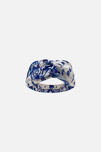 CAMILLA WOVEN TWIST HEADBAND IMMORTAL INK