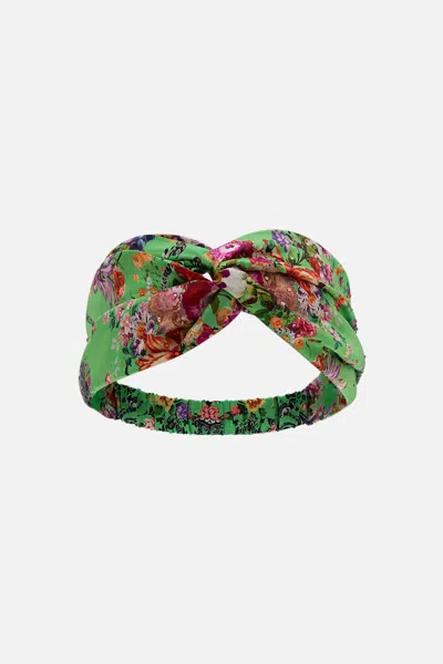 CAMILLA WOVEN TWIST HEADBAND PORCELAIN DREAM