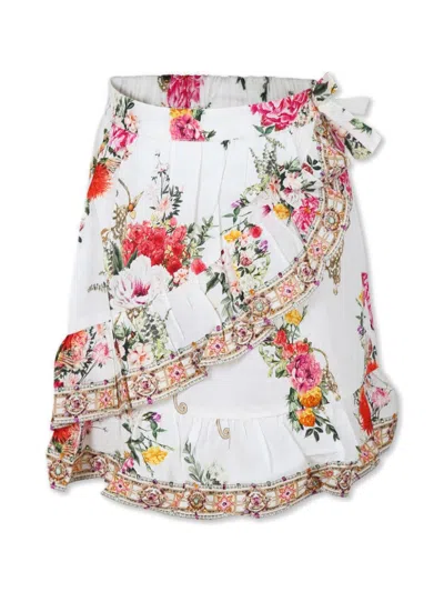 CAMILLA FRILL MINI WRAP SKIRT