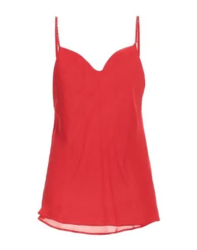 CAMILLA  MILANO CAMILLA MILANO WOMAN TOP RED SIZE 10 POLYESTER