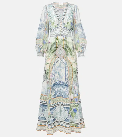 CAMILLA PRINTED SILK CRÊPE MAXI DRESS