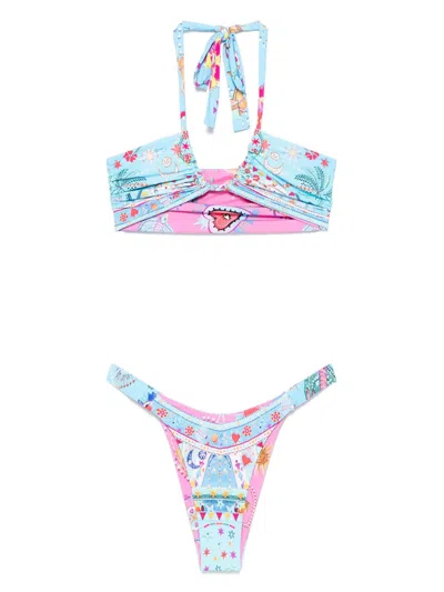 CAMILLA REVERSIBLE PRINTED BIKINI