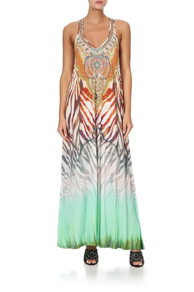 CAMILLA V NECK RACERBACK DRESS SAVANNAH