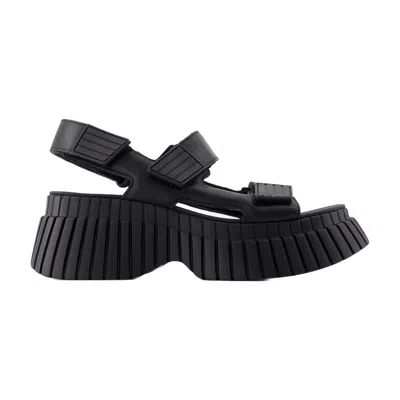 CAMPER CAMPER BCN SANDALS - LEATHER - BLACK